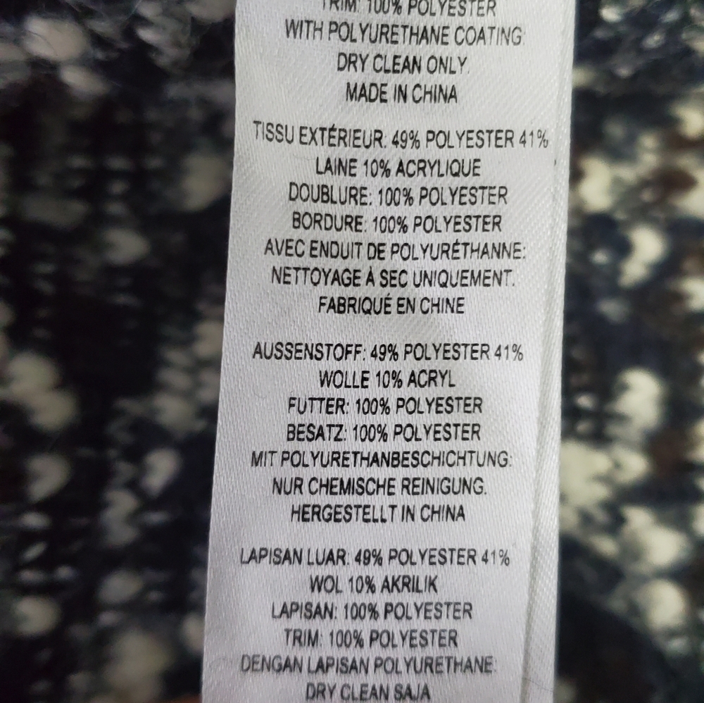 French Connection Wool Blend Open Front Coat - image 8